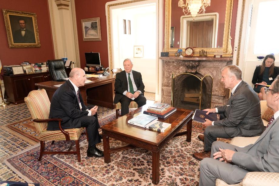 DURBIN MEETS WITH AUSTRALIAN AMBASSADOR TO THE U.S., GREG MORIARTY